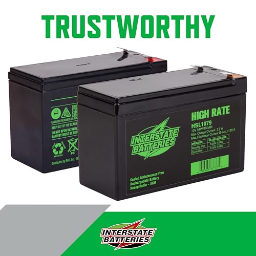 Image of Interstate Batteries High Rate Battery 12V 9Ah SLA AGM VRLA HSL1079