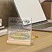 Pastor & Wife Appreciation Gifts - Clear Desk Decorative Sign - Acrylic Decor