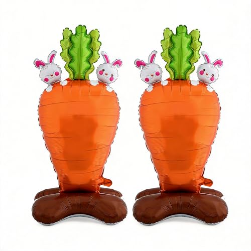 Large Carrot Balloon Easter Foil Balloons for Birthday Party Decorations Supplies