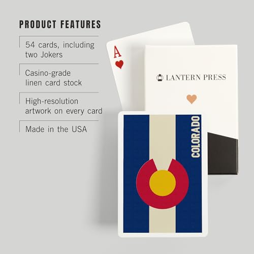Baraja de póker Colorado State Flag 52 cartas miniatura 3