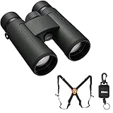 Nikon PROSTAFF P3 8x42 Binoculars Bundle with Nikon Retractable Rangefinder Tether and Crooked Horn Outfitters Bino-Harness