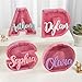 callie Custom Multi Font Piggy Bank with Multicolor Text Engraved Money Box Personalized Wooden Kid Initial Coin Money Bank for Girls and Boys Christmas Birthday Gift Home Decoration（Pink）