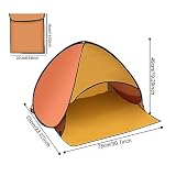 Besreey Strandzelt für Hunde | Head PopUp Canopy -Sonnenschutz,Sonnenschutz, Winddicht, Sonnenschutz, sofortiger Sonnenschutz für kleine Haustiere
