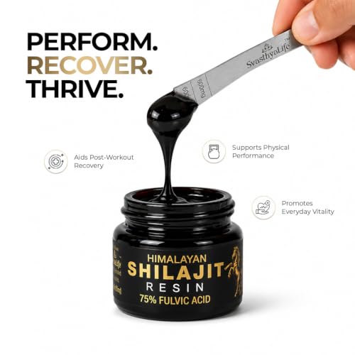 Image of Pure Himalayan Shilajit Resin 20 g | 75% Fulvic Acid Rich | Boost Muscle Growth & Stamina I 100% Ayurvedic