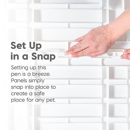 Iris 586680 Usa Dog Playpen, 4-Panel 24 Inch Pet Playpen With Door, Puppy Playpen thumb #4