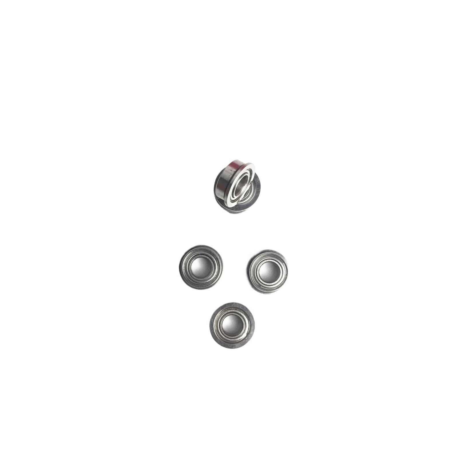NOBIRTBSA 10PCS F695ZZ Bearing ABEC-5 5 * 13 * 4 mm Flange F695Z Ball Bearing F695 ZZ F619/5ZZ