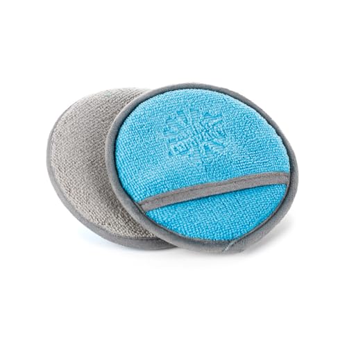 The Rag Company TRC-ULTRA-NO-SOAK-APP-5-PK Ultra No Soak Round Detailing Applicator - 70/30 Pearl Weave Microfiber For Applying Coatings, Dressings, Waxes thumb #1