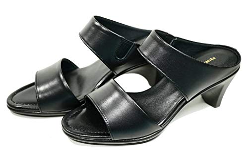 ユリコ マツモト サンダル ミュール 歩きやすい ヒール