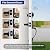 Camtek Matte Black Front Door Handle and Deadbolt Set, Single Cylinder Front Door Lock Set with Reversible Handle, Exterior Door Handle with Deadbolt Lock and Keyed