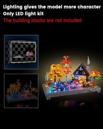 Image of LED Light Kit for Lego 11372 Autumn Cottage Garden Set,Compatible with Lego 11372 Building Blocks Model(Not Include Blocks Set)