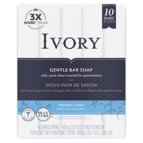 Ivory Bar Original Bath Bar, Family Pack, 3.1 Ounce Bars (10 Bars) #TOP25