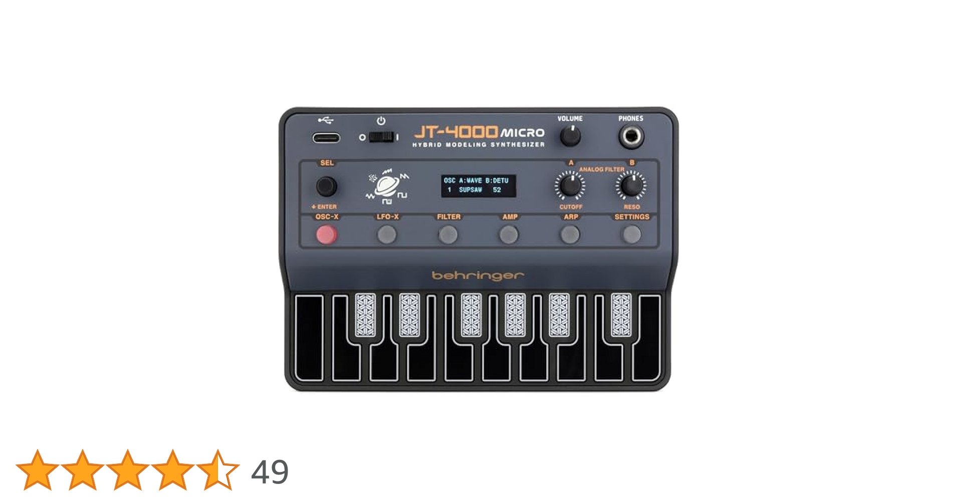 Behringer JT-4000 MICRO シンセサイザー Behringer officially launches its JT-4000 Micro synth