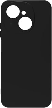 Siyah Tecno Spark 40C ile Uyumlu K l f Silikon Rubber Telefon K l f  ve Kab  Darbe Emici,  nce ve Yumu ak Dokulu, Kaymaz Tasar m