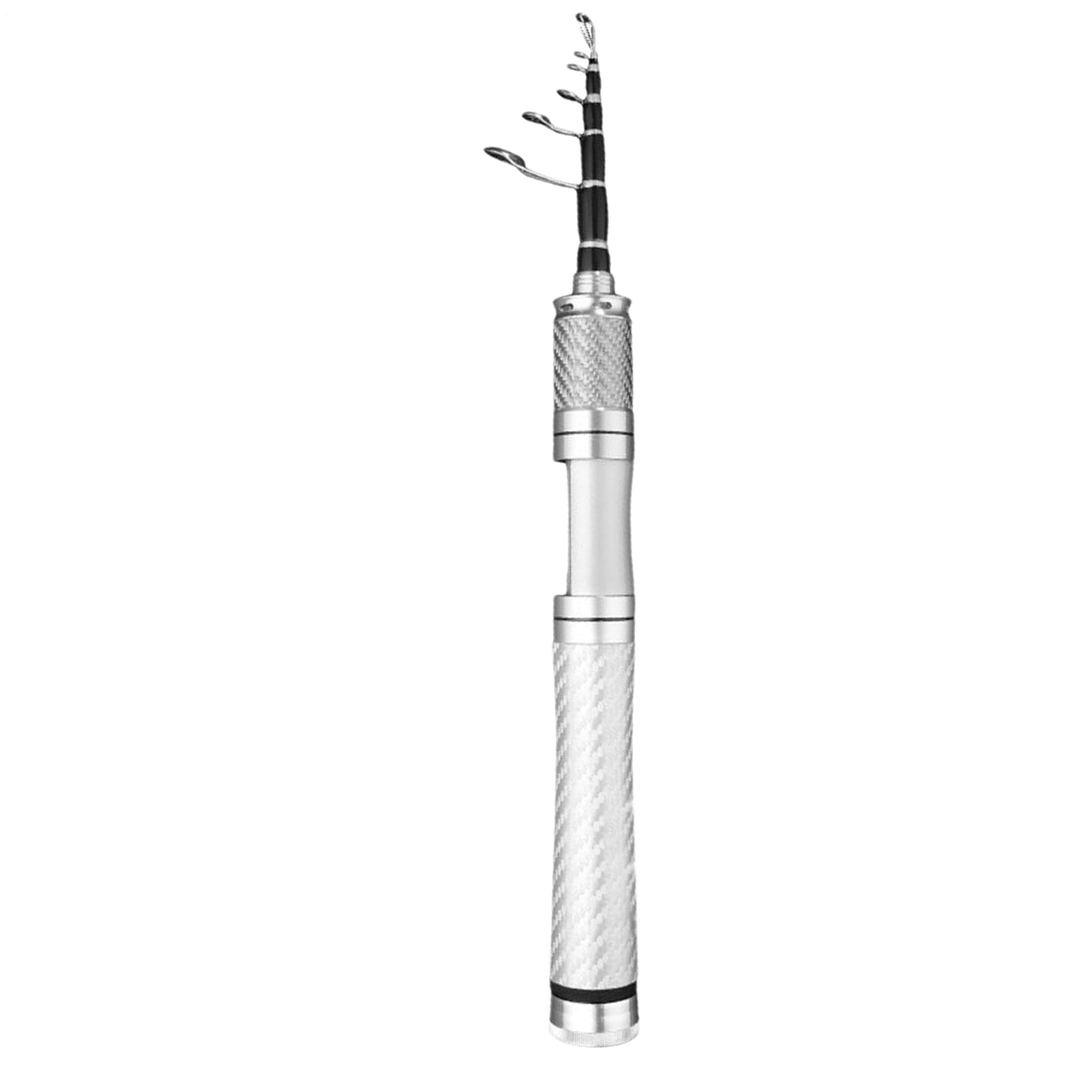 Canna da pesca retrattile - Attrezzatura telescopica compatta da baitcasting, canna da viaggio leggera con struttura robusta, accessorio da pesca portatile per lanciare con precisione in ruscelli e