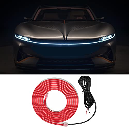 Akarado 70 Inch Led Car Hood Strip Lights Exterior Universal Engine Hood Guide Decorative Light Bar Flexible Headlight Waterproof Daytime Running Light Strip 12V #TOP27