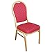 Bolero U525 Bolero Lot de 4 chaises de banquet en aluminium Rouge