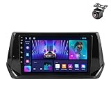 Android 14 Autoradio für Peugeot 2008 II 2 2019 2020 2021 2022 GPS Navigation 9 Zoll Kapazitiver Touchscreen Auto Stereo Mit Multimedia-Player Car Radio RDS Carplay Android Auto (M100CP 4core 1+32G)