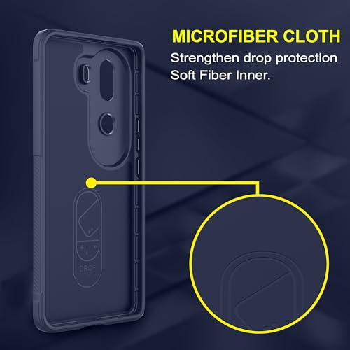 Image of amazon basics Back Case Cover for Vivo V40e 5G (Silicone Magic-Sapphire)