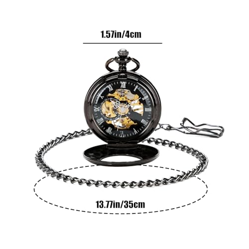 Relojes de bolsillo mecánicos con diseño elegante y construcción duradera 5