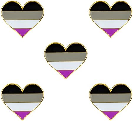 Pack 5 Progress Pride Lapel Pin Brooches Pins Flag badge Brooch Badges (Progress Pride)