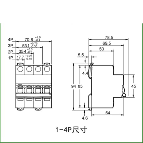 Disyuntor monofásico EA9AN interruptor magnetotérmico curvo D 25 amperios 2