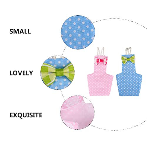 iplusmile Vogelaccessoire 2 Stks Pet Birds Luier Creatief Katoen Urine Pad Vogels Zachte Luier Roze Sky- blauw - Afbeelding 8