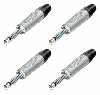 Connecteur Jack 6,35mm (1/4") Mono Mâle Neutrik NP2X - Plaqué Nickel - Pour Câbles Audio Professionnels