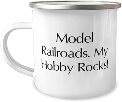 Epic Model Railroads 12oz Camper Mug, Model Railroads. My Hobby Rocks!, Best Gifts for Friends from Friends, Birthday Gifts, Gifts for model railroaders, Gifts for train enthusiasts, Gifts for