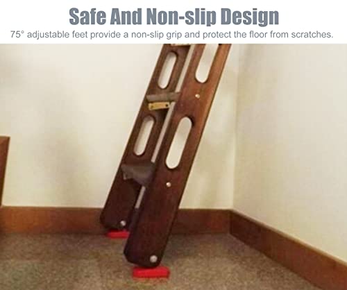 Escalera de madera para litera de caravana con peldaños cortos de alta calidad 4