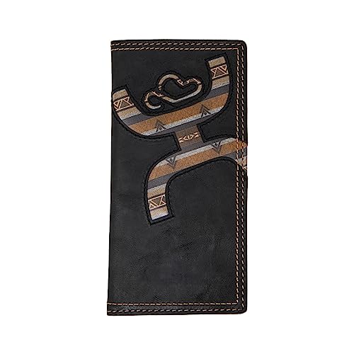 HOOEY Leather Men’s Western Rodeo Wallet (Hooey Original - Black/Lakota)