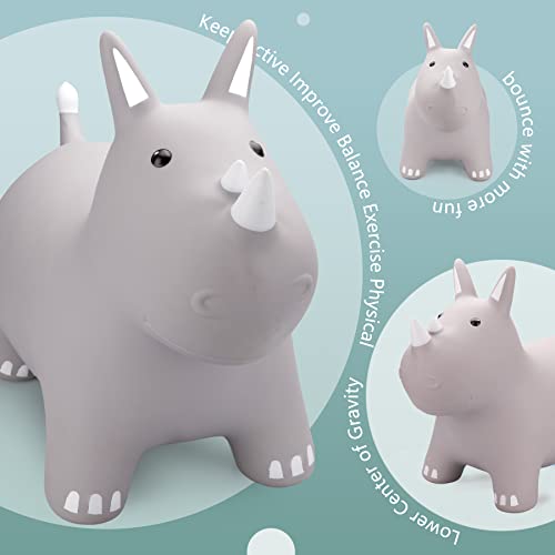 Playzap Bouncy Animal For Toddler, Bouncy Horse Hopper, Kids Hopping Horse, Inflatable Jumping Ride On Bouncer, Outdoor Indoor Birthday Gift For 18M 24M 3 4 5 6 Year Old Boys Girls Children #TOP7