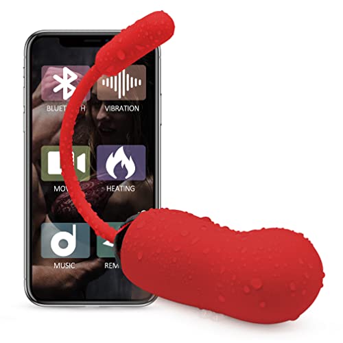 Oe????f vibr????nt Femme sans Fil Telephone ℴeuf de Massage en Silicone Masseur Portabl???? APP Vibrations Silencieux - Rechargeable en USB