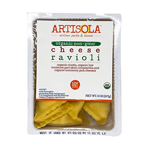 Artisola Organic Cheese Ravioli, 8 OZ