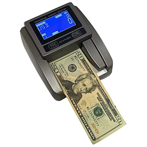 Dri Mark Counterfeit Detector Machine, Five Point Scanner, Automatic Detection in 1 Second, Magnetic, Infrared, Watermark, Color and Size, Compact, Portable and Easy to Use Cover