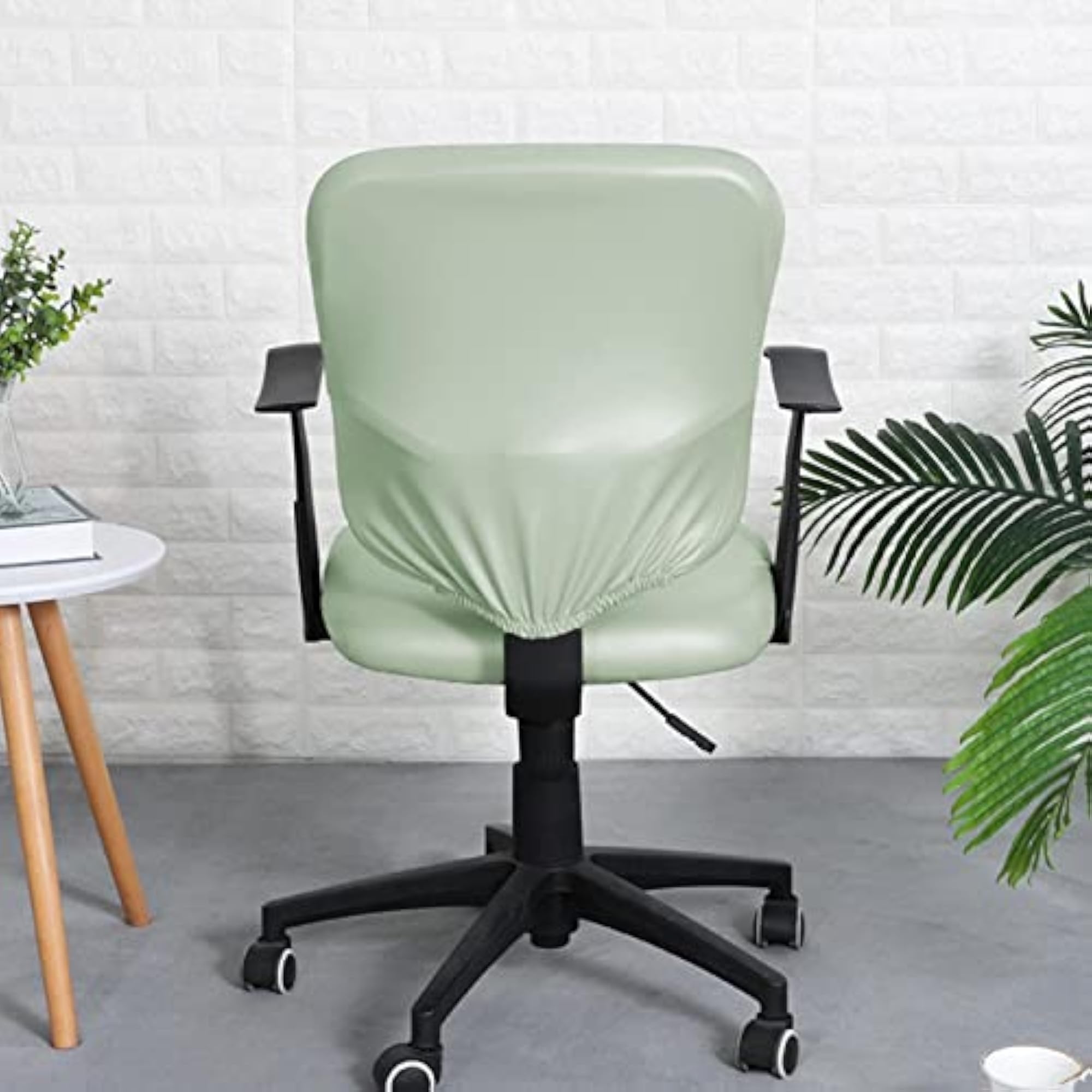 Split Office Chair Cover Waterproof Protector Green