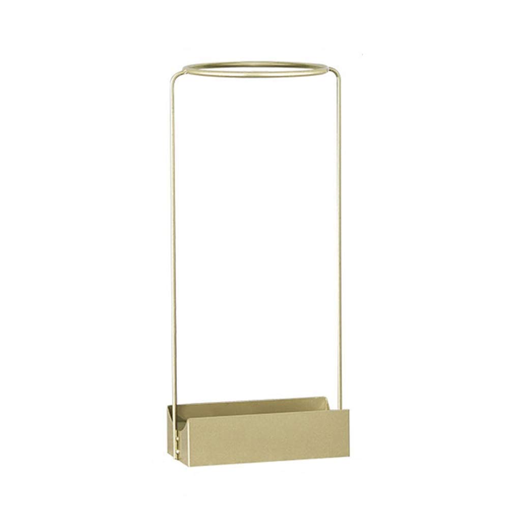 HYLYGFH Nordic Wrought Iron Umbrella Stand - Waterproof Space-Saving Umbrella Holder for Porch, Corridor, Hotel Lobby, Stylish & Functional Umbrella Bucket