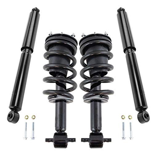 Image of TRQ Front Complete Loaded Strut & Spring & Rear Shock Absorber Assembly 4 Piece Kit Set for 2014-2017 Chevy Silverado / 2014-2017 GMC Sierra /RWD