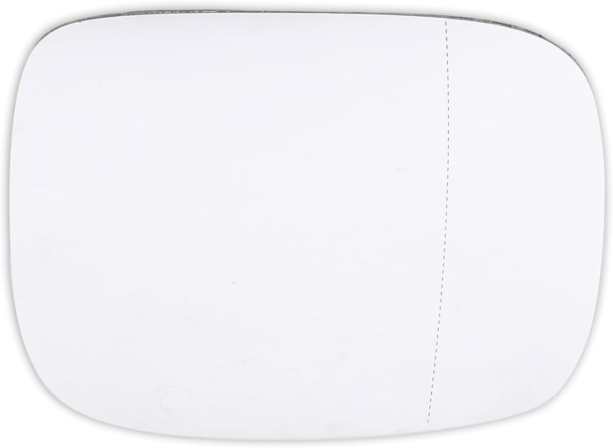 TOP-VIGOR 1-Pack Passenger Side Heated Mirror Glass Compatible with 2007 2008 2009 2010 Volvo XC70 V70, 2007 2008 2009 2010 2011 2012 2013 2014 Volvo XC90, Replace GA-VO2108, 30716138, 31297396