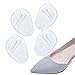 Demi Semelles Coussinet, PKOUVOO Demi Semelle Avant Pied demi semelle silicone avant pied pour Les Femmes Porter Les Chaussures à Talons Hauts (Transparent)