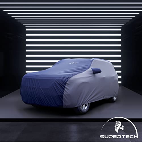 Image of NEODRIFT 'SuperTech' Car Cover for Maruti Suzuki Ertiga 2026 (All Weather Protection, 100% Water-Resistant, Tailored Fit, Multi-Layered & Breathable Fabric) (Colour: Blue+L.Grey)