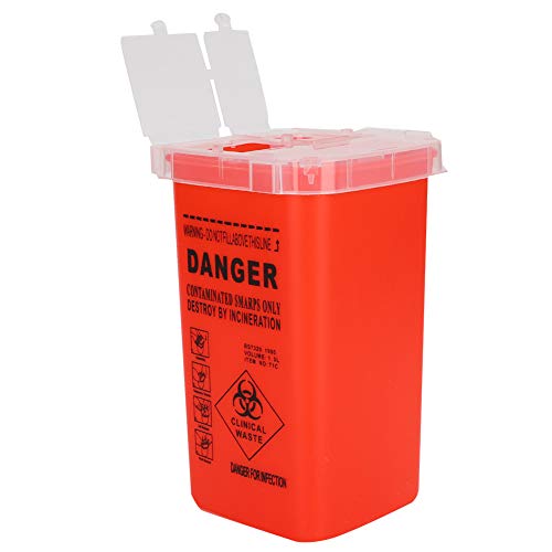 Sharps Container, Disposable Tattoo Supplies Small Sharps Needle Disposal Containers, Durable Sharps Disposal Sharps Containers For Home Use And Travel Use(2#) #TOP6