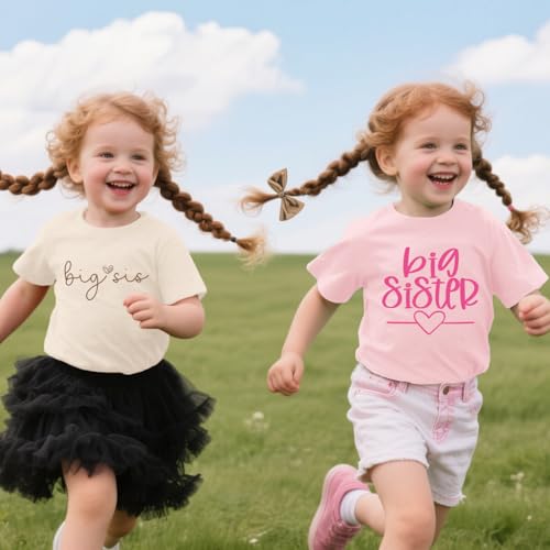 Big Sister Shirts for Girls Promoted to Big Sister T-Shirt Sis Announcement Tee Tops4