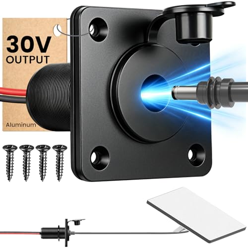 Obeaming Aluminum Wall Pass Through Socket for Starlink Mini, Power Booster Starlink Mini 12V Adapter