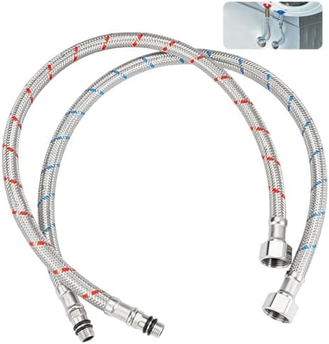 Tuyaux Flexibles De Raccordement - G3/8 X M10 - Longueur 50cm - Pour Robinet, Douche, Baignoire - Inox DIMO