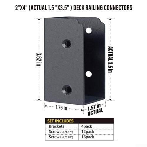 Conector de junta de barandilla oculto de acero inoxidable premium para estructuras de madera 7
