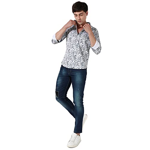 Image of Campus Sutra Men's Cotton Regular Fit Shirt