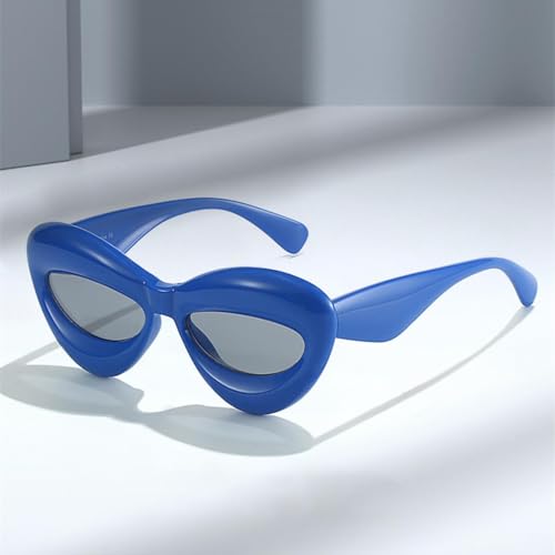 Lunettes de soleil ovales rétro UV400 unisexes tendance - 4