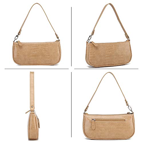 barabum retro classic clutch shoulder tote handbolsa with zipper closure for women
