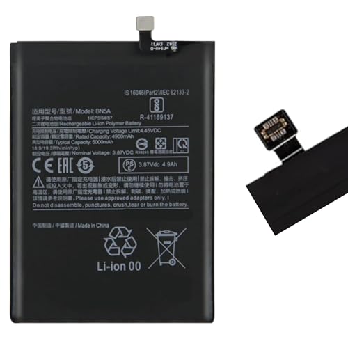 Bateria Compatible para Xiaomi Redmi 10, Poco M3 Pro 5G, Redmi Note 10 5G de 5000 mAh, BN5A