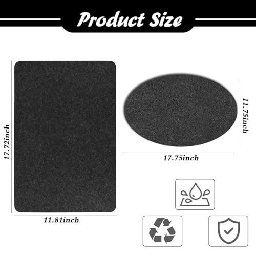 Hitzeschutzmatte und Unterlage Kaffeemaschine - Feuerfeste und Hitzebeständige Unterlage, Ideal für Küchen und Kaffeeautomaten, Effektiver Brandschutz mit hoher Wärmebeständigkeit